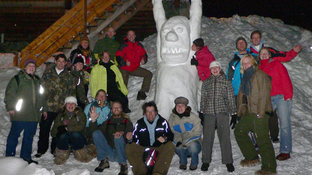 Grote sneeuwyeti tijdens de wintersport